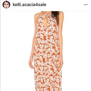 ACACIA Samba RUST MAGNOLIA dress! LARGE